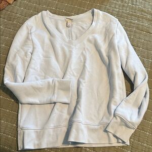 A New Day Light Blue V-neck Swearshirt